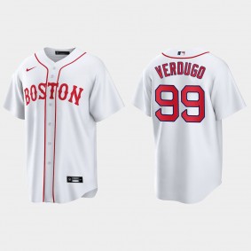 Boston Red Sox Alex Verdugo 2021 Patriots' Day Replica Jersey - White