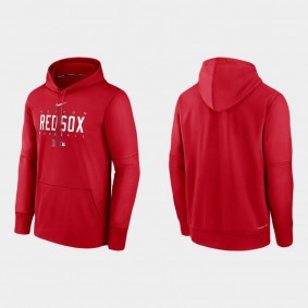 Boston Red Sox Red Authentic Collection Pregame Hoodie