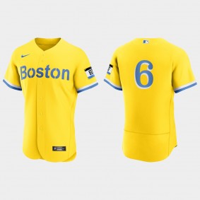 Bill Buckner Boston Red Sox 2021 City Connect Authentic Jersey - Gold Light Blue