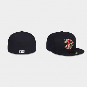 Men's Boston Red Sox Bloom Black 59FIFTY Fitted Hat