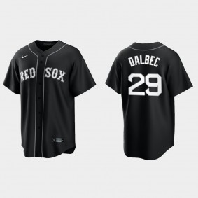 Boston Red Sox Bobby Dalbec 2021 All Black Fashion Replica Jersey - Black White