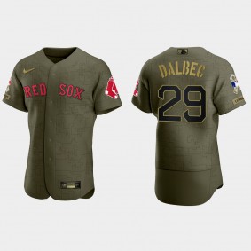 Bobby Dalbec Boston Red Sox 2021 Salute to Service Digital Camo Jersey - Green