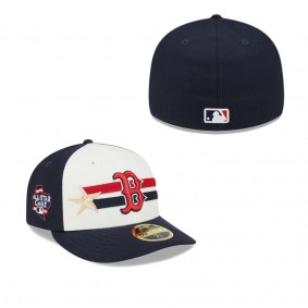 Men's Boston Red Sox Cream Navy 2024 MLB All-Star Game Workout Low Profile 59FIFTY Fitted Hat