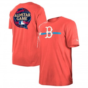 Men's Boston Red Sox Red 2024 MLB All-Star Game Hat Hookup T-Shirt