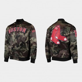 Boston Red Sox Camo Satin Full-Snap Jacket