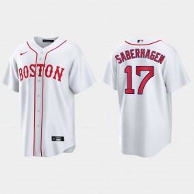 Boston Red Sox Bret Saberhagen 2021 Patriots' Day Replica Jersey - White