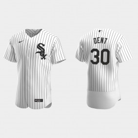 Men's Chicago White Sox Bucky Dent White Authentic Retired Player Jersey