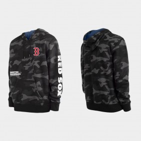 Boston Red Sox Black Camo Pullover Hoodie