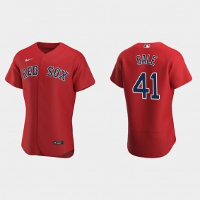 Chris Sale #41 Boston Red Sox Red Authentic 2020 Alternate Jersey