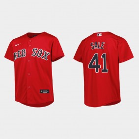 Youth Boston Red Sox Chris Sale Red Replica Alternate Jersey