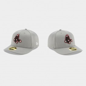 Boston Red Sox Clubhouse Gray Low Profile 59FIFTY Fitted Hat