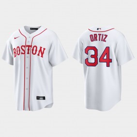 Boston Red Sox David Ortiz 2021 Patriots' Day Replica Jersey - White