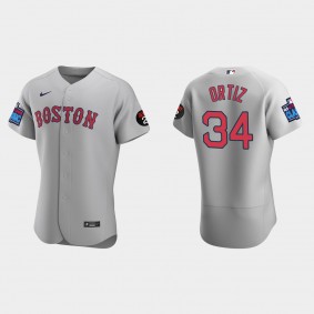 David Ortiz Boston Red Sox 2022 Little League Classic Authentic Jersey - Gray