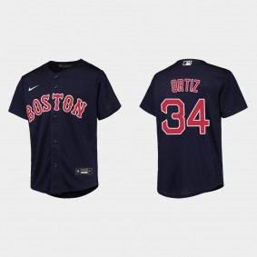 Youth Boston Red Sox David Ortiz Navy Replica Jersey