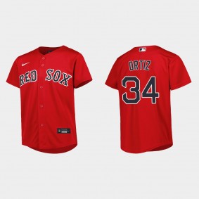 Youth Boston Red Sox David Ortiz Red Replica Alternate Jersey