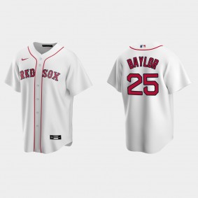 Men's Boston Red Sox Don Baylor White Replica Retired Player Jersey