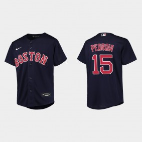 Youth Boston Red Sox Dustin Pedroia Navy Replica Jersey