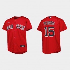 Youth Boston Red Sox Dustin Pedroia Red Replica Alternate Jersey