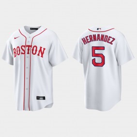 Boston Red Sox Enrique Hernandez 2021 Patriots' Day Replica Jersey - White