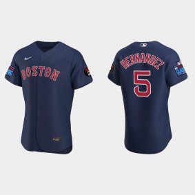 Enrique Hernandez Boston Red Sox 2022 Little League Classic Authentic Jersey - Navy