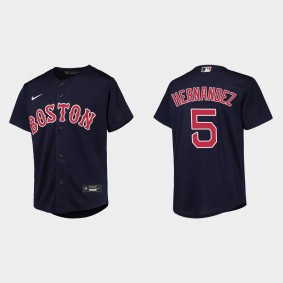 Youth Boston Red Sox Enrique Hernandez Navy Replica Jersey