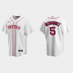 Boston Red Sox #5 Enrique Hernandez Replica Alternate Jersey - White