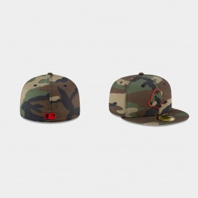 Men's Boston Red Sox Forest Pop Camo Green 59FIFTY Fitted Hat