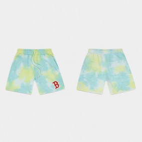 Boston Red Sox Blue Gold Ice Dye Shorts