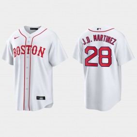 Boston Red Sox J.D. Martinez 2021 Patriots' Day Replica Jersey - White