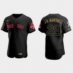 J.D. Martinez Boston Red Sox 2021 Salute to Service Jersey - All Black