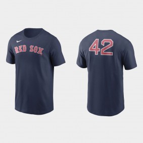 Men's Boston Red Sox Navy Jackie Robinson Day Team 42 T-Shirt