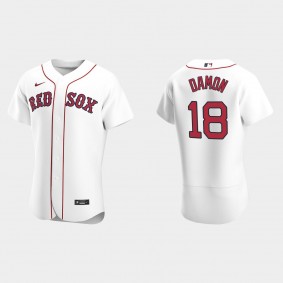 Men's Boston Red Sox Johnny Damon White Authentic Retired Player Jersey