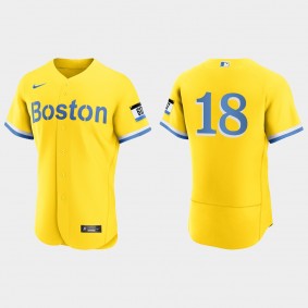 Johnny Damon Boston Red Sox 2021 City Connect Authentic Jersey - Gold Light Blue