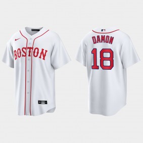 Boston Red Sox Johnny Damon 2021 Patriots' Day Replica Jersey - White