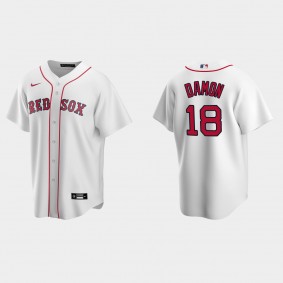 Men's Boston Red Sox Johnny Damon White Replica Retired Player Jersey