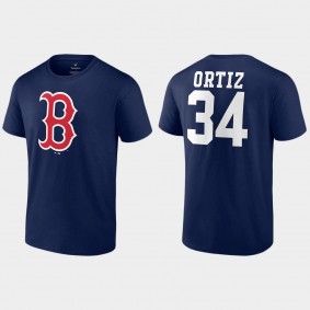 Men's Boston Red Sox David Ortiz Navy Graphic T-Shirt