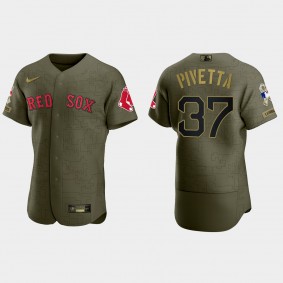 Nick Pivetta Boston Red Sox 2021 Salute to Service Digital Camo Jersey - Green