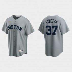 Nick Pivetta #37 Boston Red Sox Cooperstown Collection Road Jersey - Gray