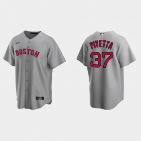 Boston Red Sox #37 Nick Pivetta Replica Road Jersey - Gray