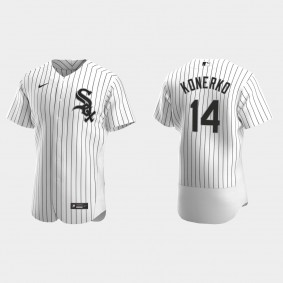 Men's Chicago White Sox Paul Konerko White Authentic Retired Player Jersey