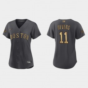 Women Boston Red Sox Rafael Devers Charcoal 2022 MLB All-Star Game Replica Jersey