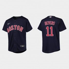 Youth Boston Red Sox Rafael Devers Navy Replica Jersey