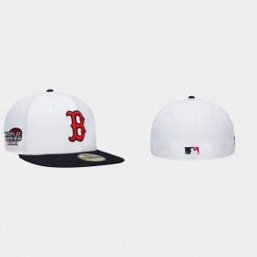 Men's Boston Red Sox 2004 World Series White Navy Two-Tone Hat