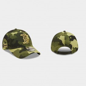 Men's Boston Red Sox 2022 Armed Forces Day Camo 9FORTY Snapback Adjustable Hat