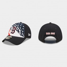 Men's Boston Red Sox 2022 4th of July Independence Day Navy Stars Stripes Snapback Hat