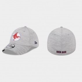 Men's Boston Red Sox 2023 Clubhouse Gray 39THIRTY Flex Hat