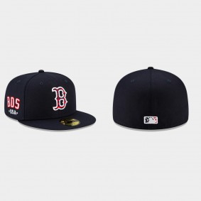 Men's Boston Red Sox 4th of July Independence Day Navy 59FIFTY Fitted Hat