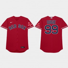 Alex Verdugo Nickname Red Sox 2021 Players' Weekend Dugie Jersey - Red