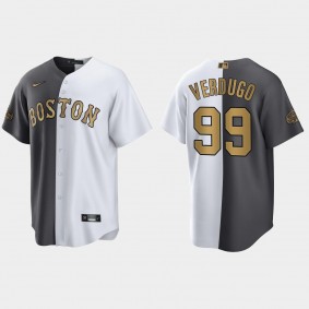 Alex Verdugo Boston Red Sox 2022 MLB All-Star Game Split Jersey - White Charcoal