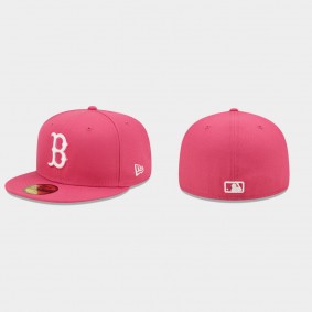 Men's Boston Red Sox Beetroot Logo Pink 59FIFTY Fitted Hat